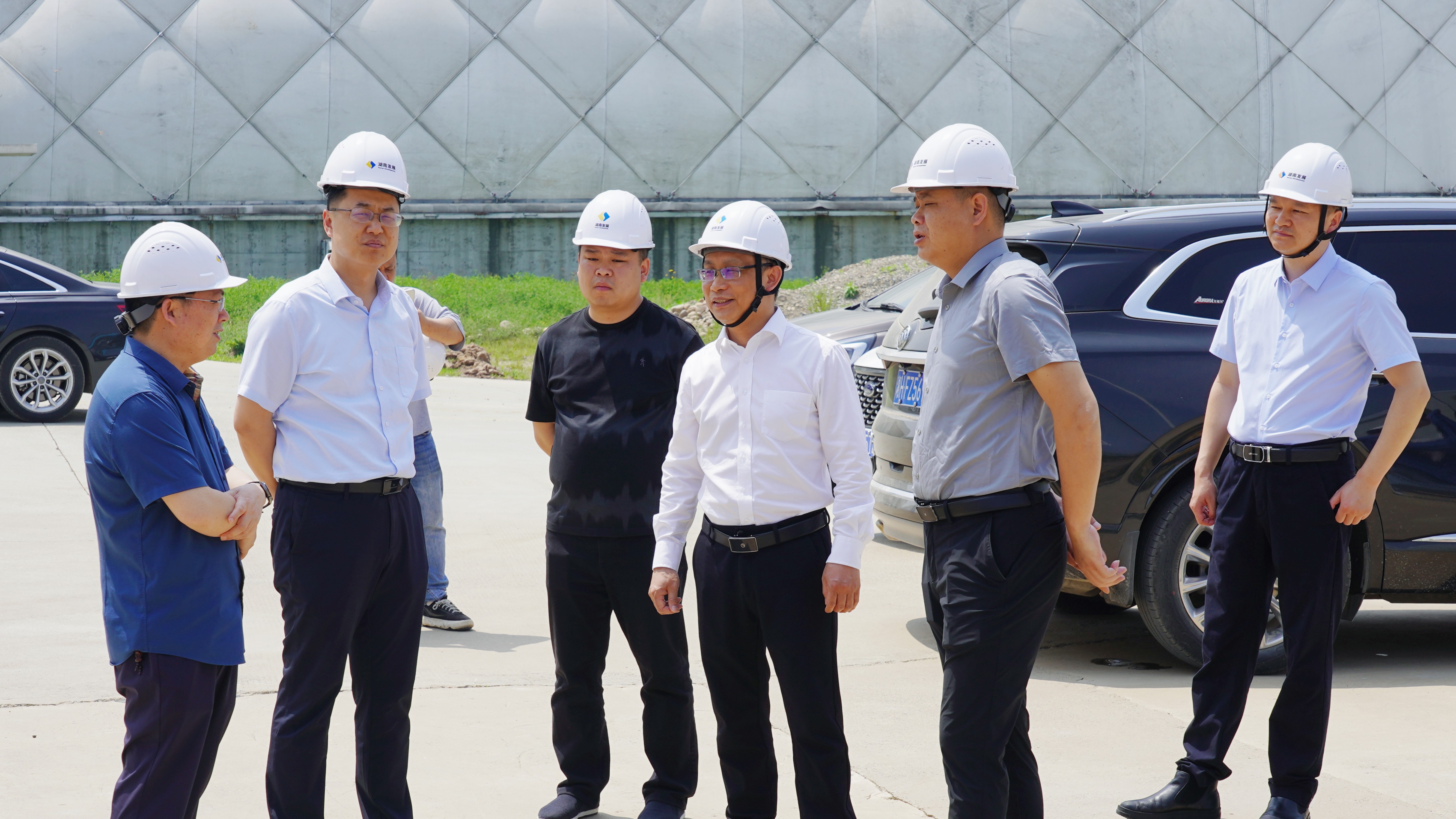 益阳市发改委一行调研华体会官方版网站登录入口-华体会（中国）机制砂项目